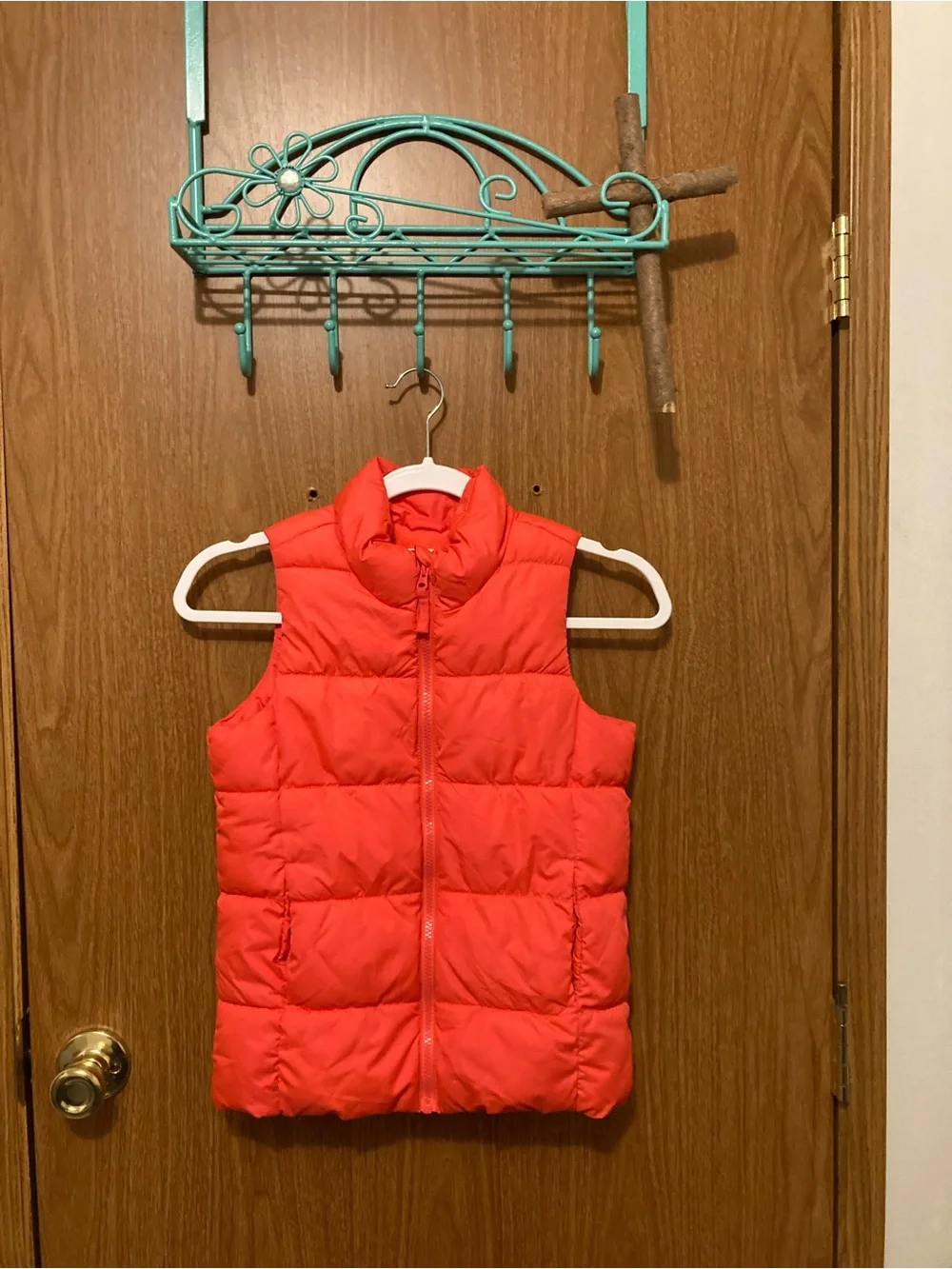Old Navy Bright Coral Kids Fleece Vest